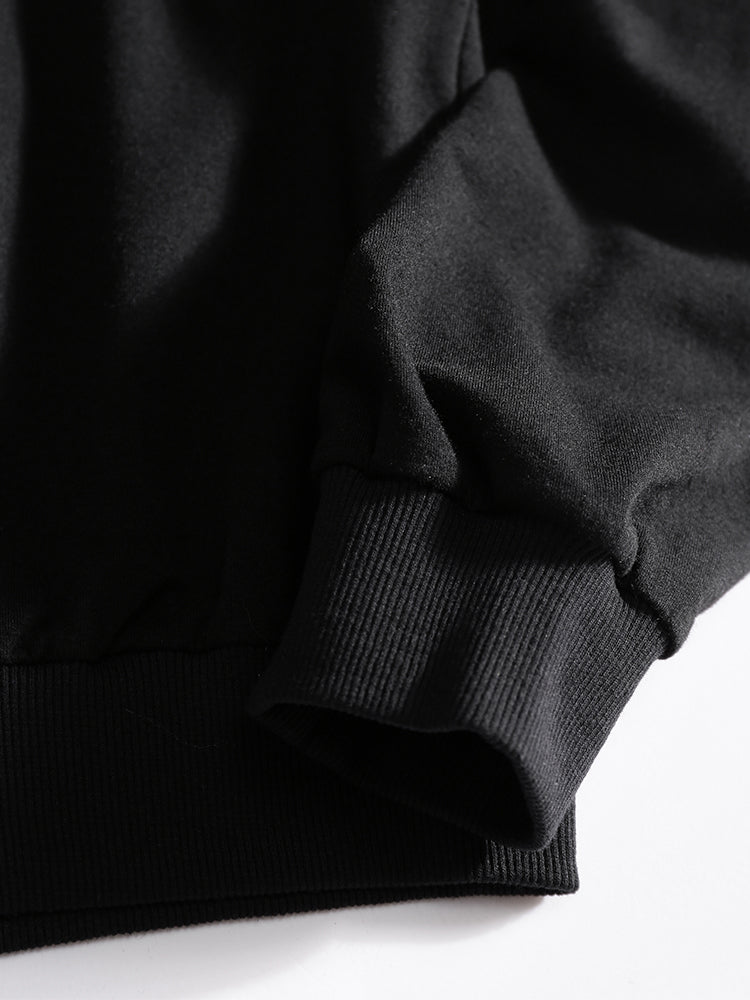 Blue Butterfly Printed Hoodie