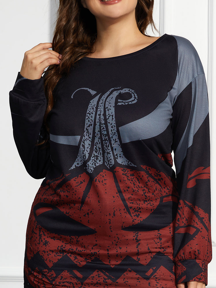 Halloween Pumpkin Long Sleeve Top