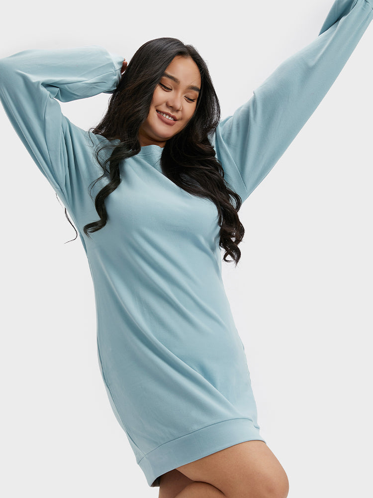 Cut Out Round Neck Dress