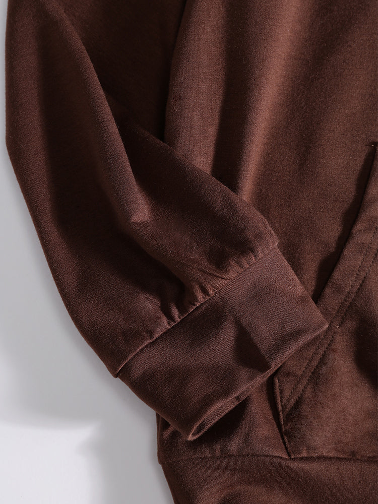 Butterfly Printed Pocket Hoodie