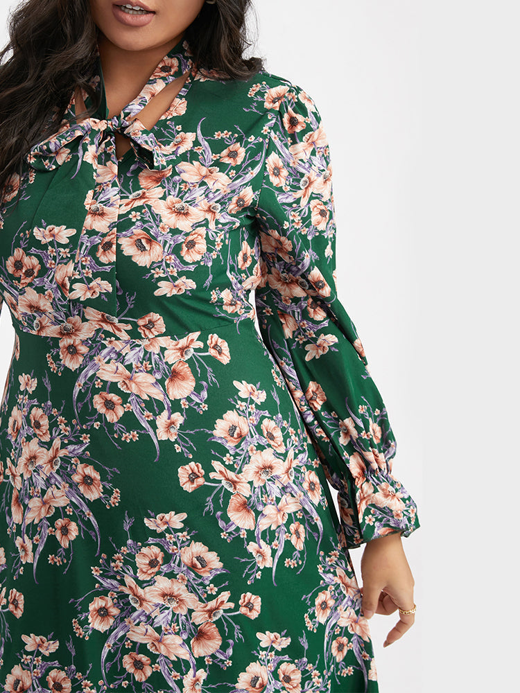 Floral Ties Maxi Dress