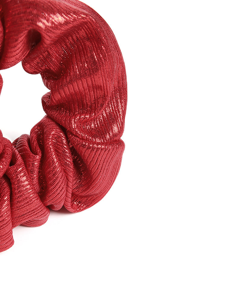 2 Pack Glitter Plain Scrunchies