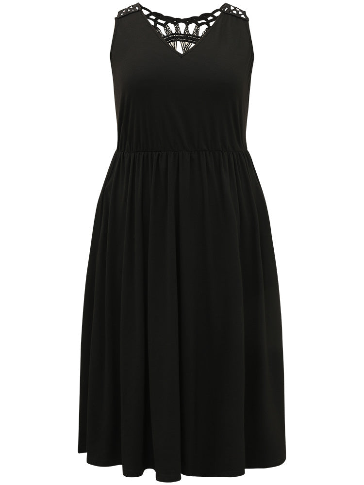 Supersoft Essentials Plain Pocket Cut Out Tank Dress