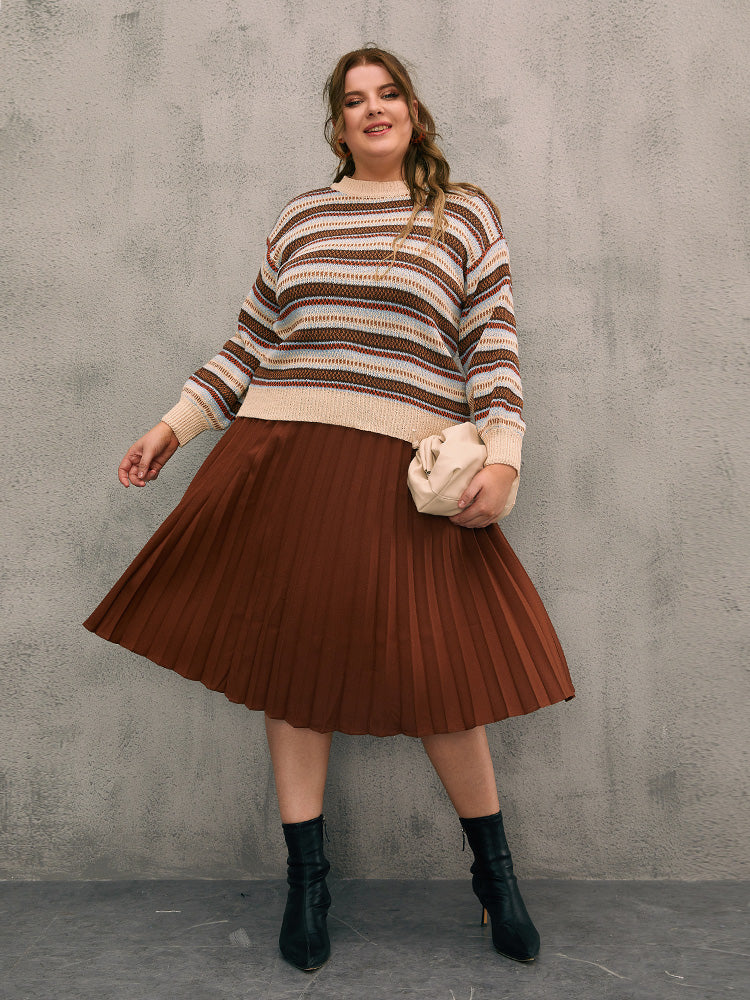 Striped Contrast Sweater