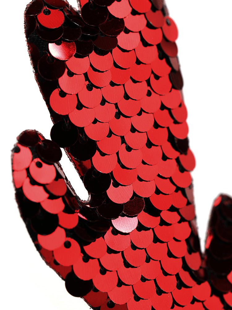 2 Pack Sequin Antler Decor Hairclips