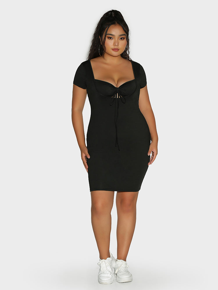 Open Bust Mini Dress