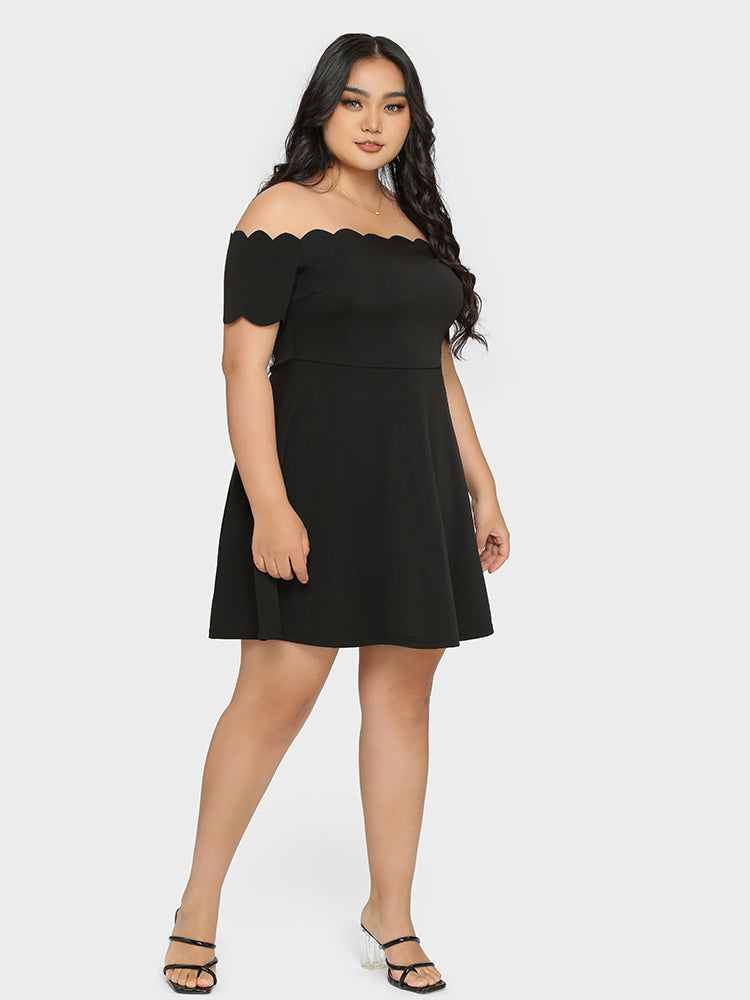 Off Shoulder Trim Dress