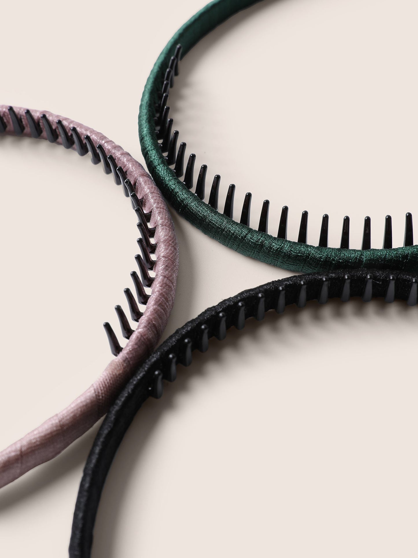 3pcs Minimalist Basic Toothed Headbands