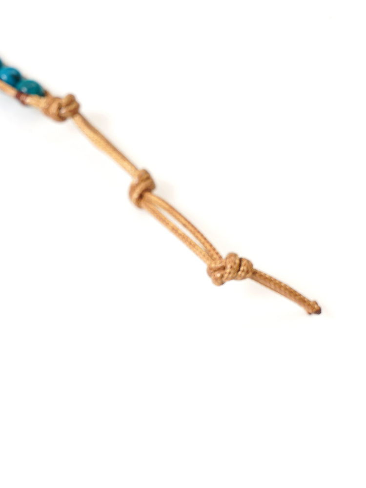 Natural Stone Floral Braided Bracelet