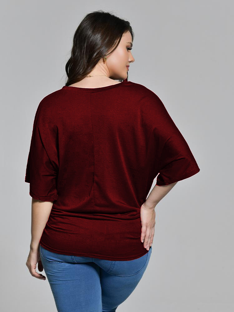 V-Neck Dolman Sleeve T-Shirt