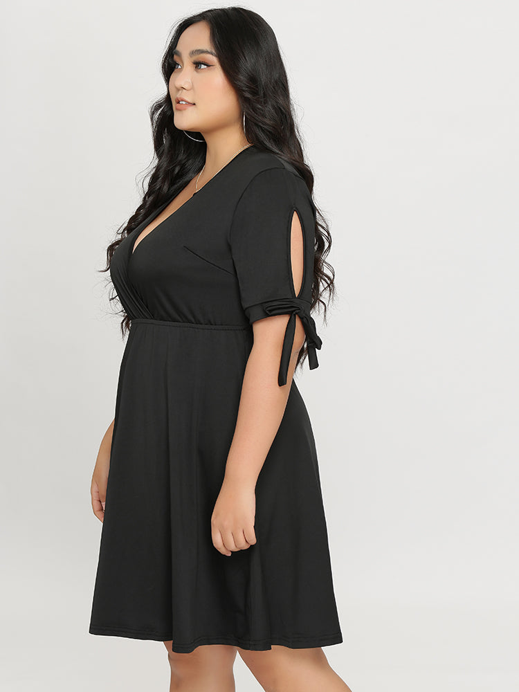 Crossover Neckline Dress