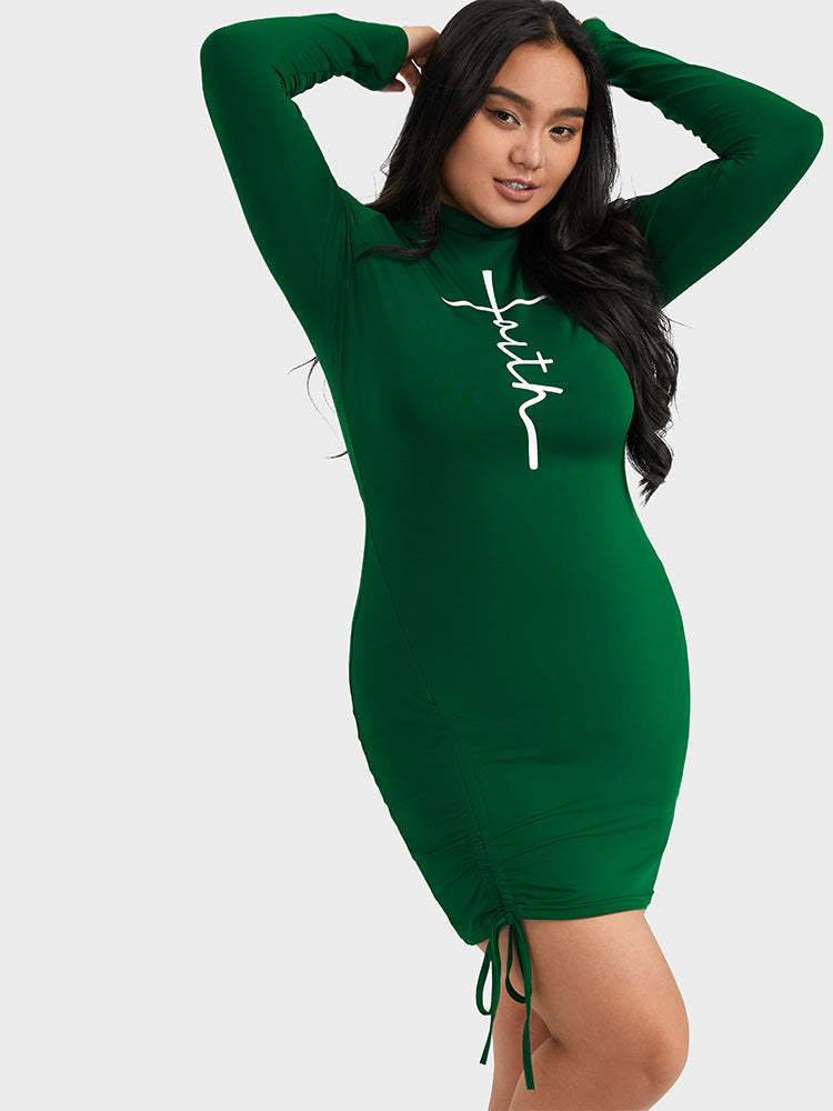 Faith Drawstring Bodycon Dress