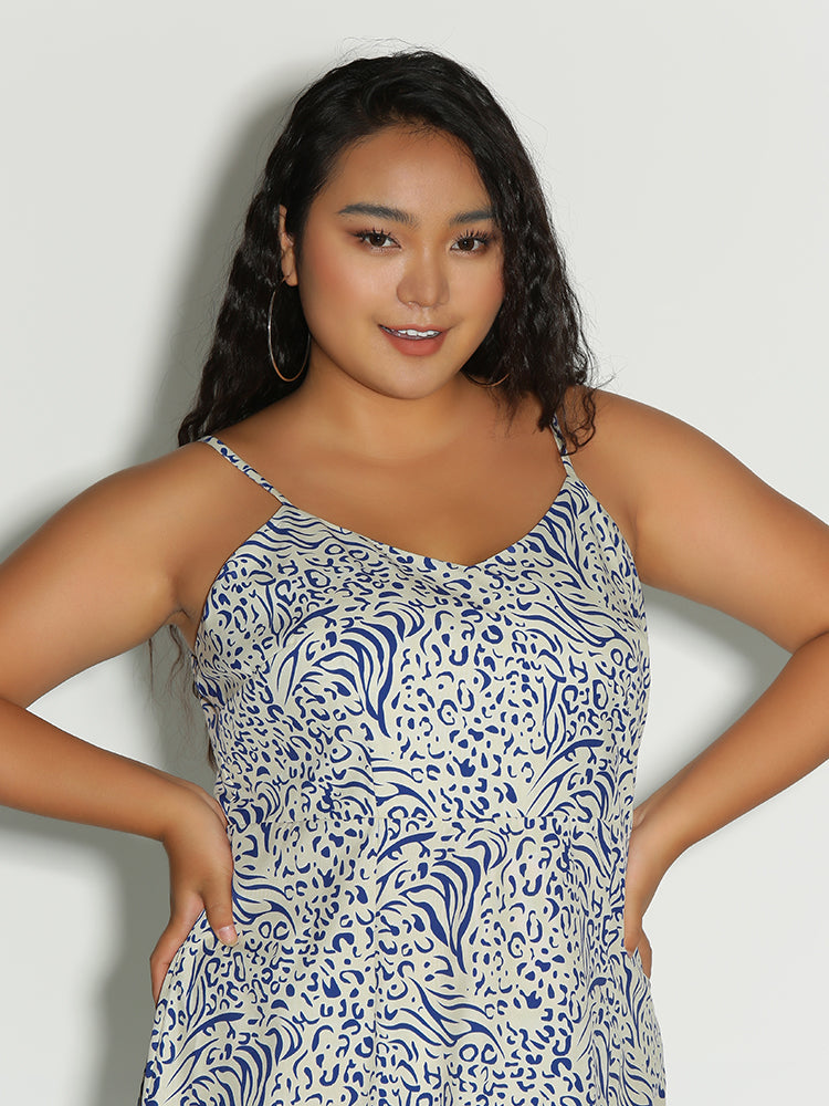 Split Hem Floral Dress