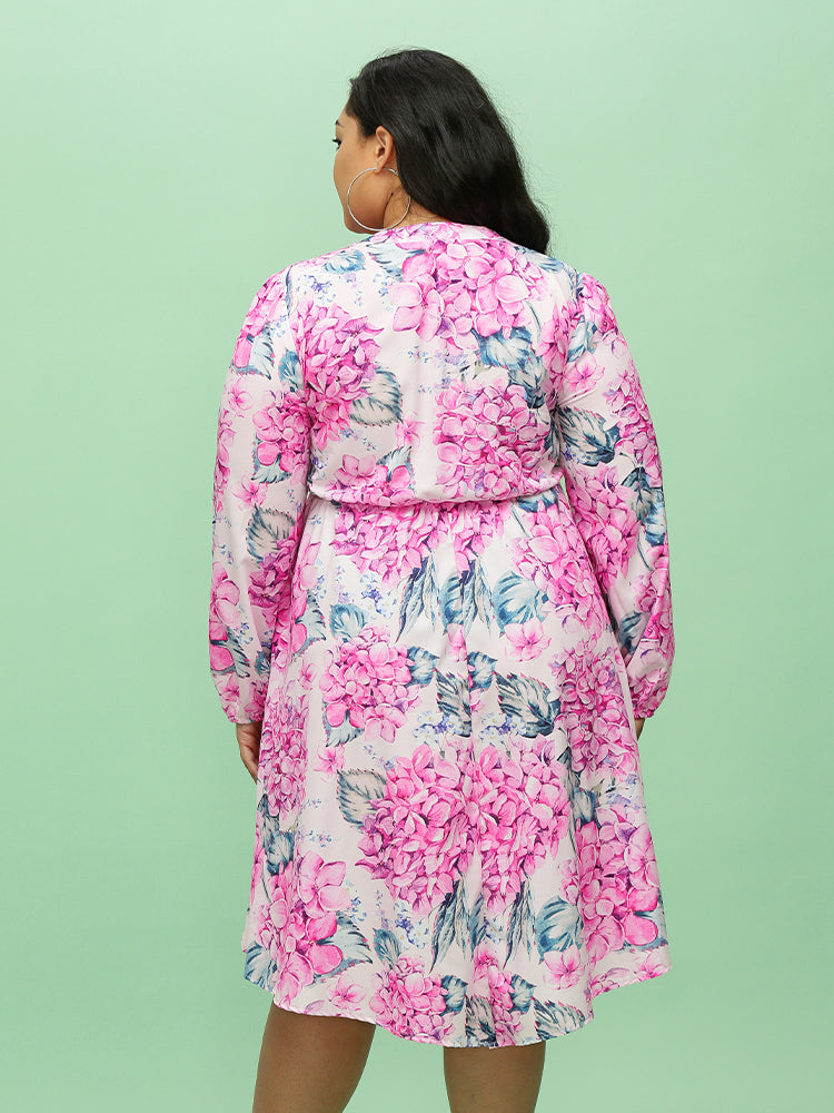 Floral Button Front Dress