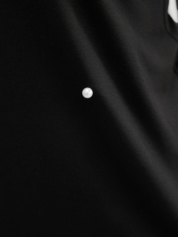 Solid Pearl Beaded Cami Top