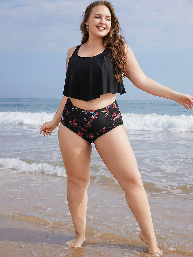 Floral Print Bikini Bottom