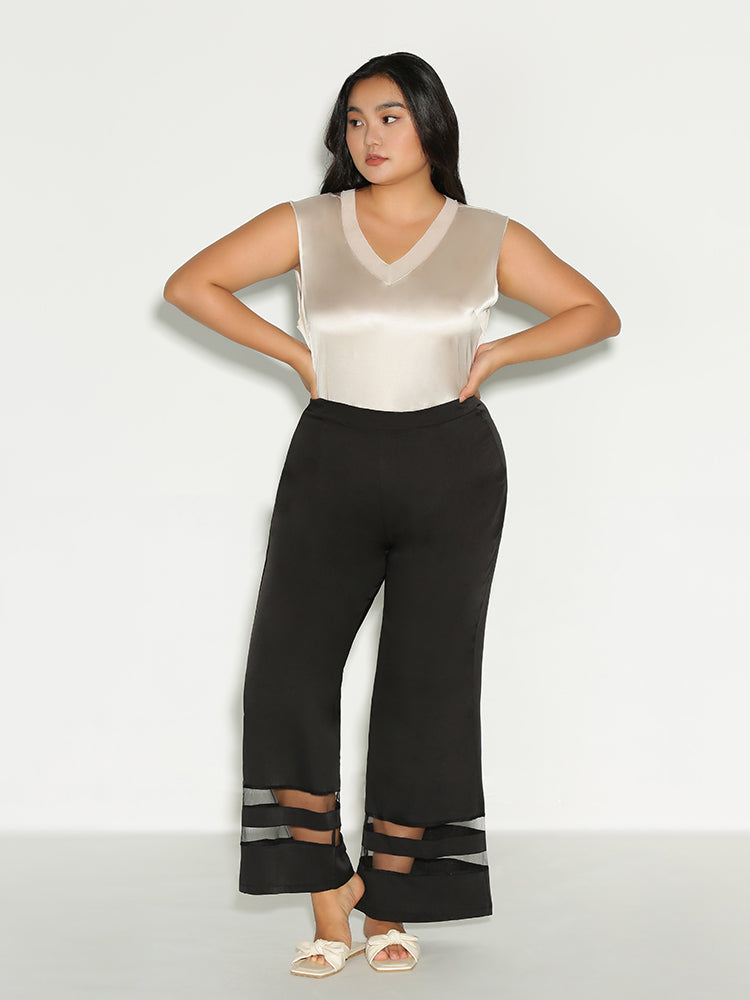 Satin Sleeveless Tank Top