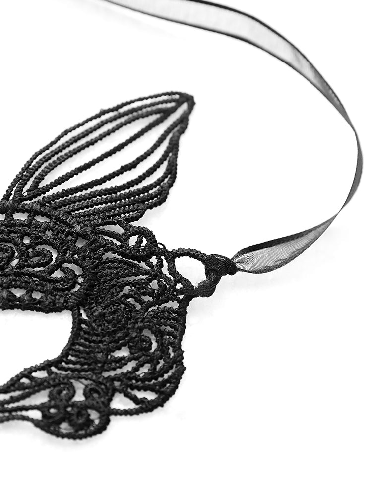 Halloween Bat Lace Eye Mask
