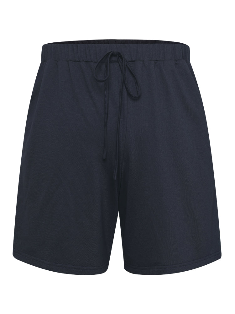 Plain Seam Detail Pocket Knotted Shorts