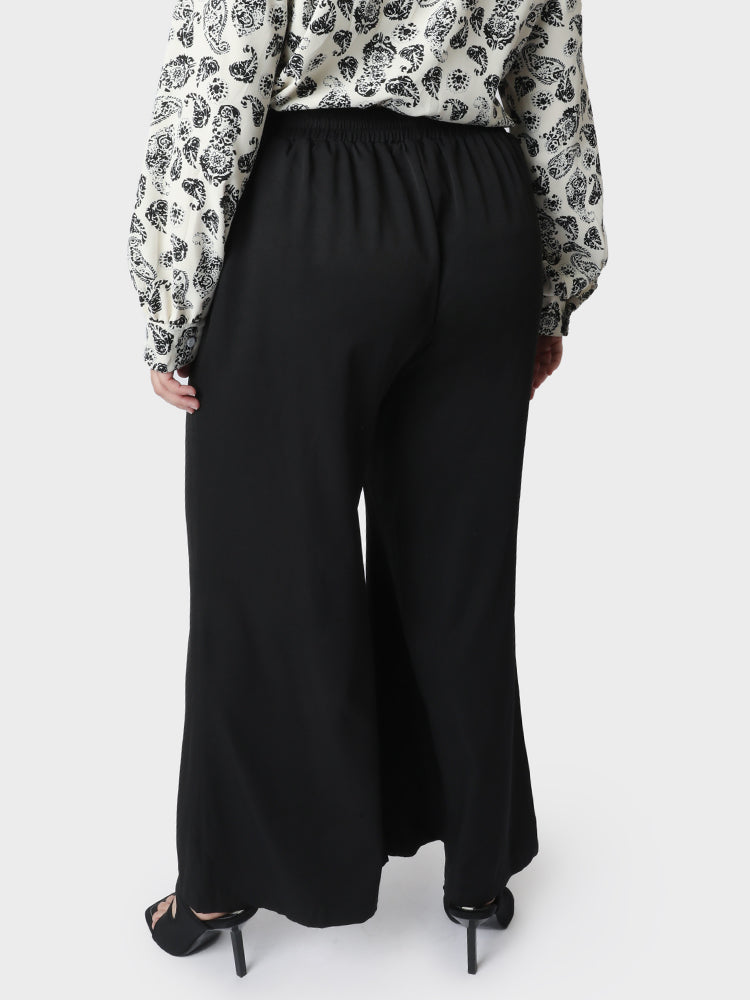 Button Wide Leg Pants