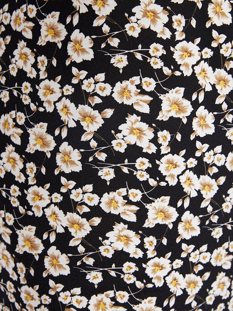 Floral Tie Back Lace Bodycon Sleep Dress