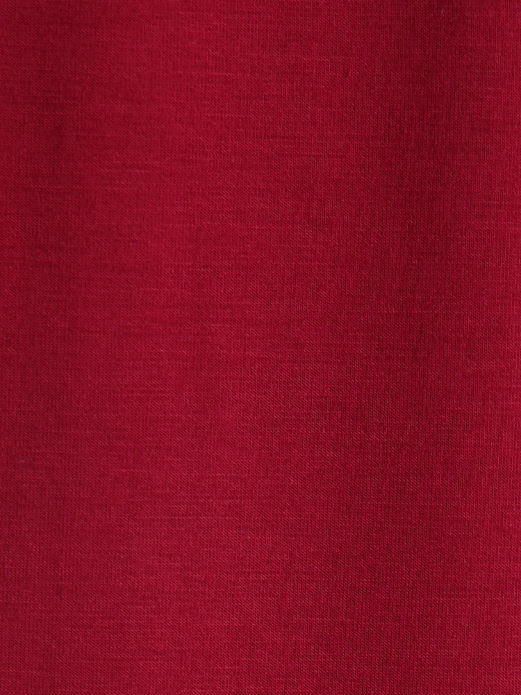 Plain V Neck Lace Inset Sleep Dress