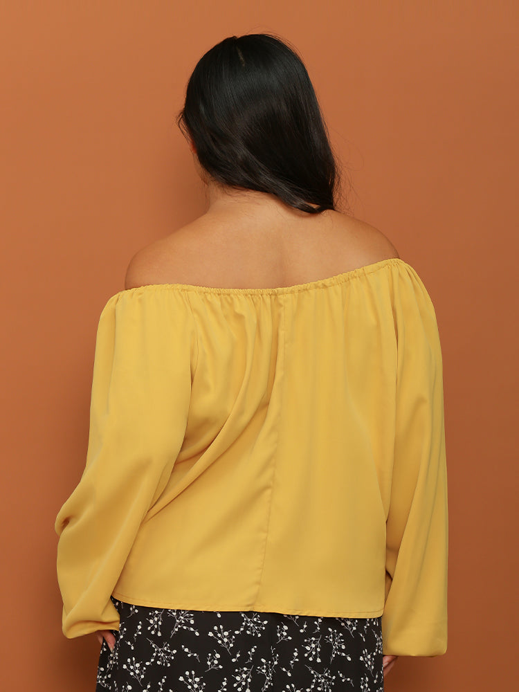 Off Shoulder Loose Blouse