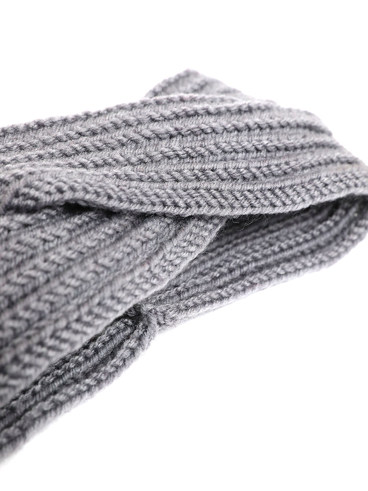 Solid Crossover Knit Headband