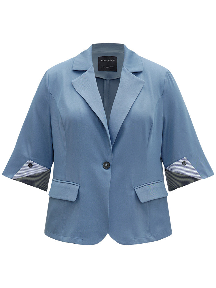 Suit Collar Button Up Pocket Blazer