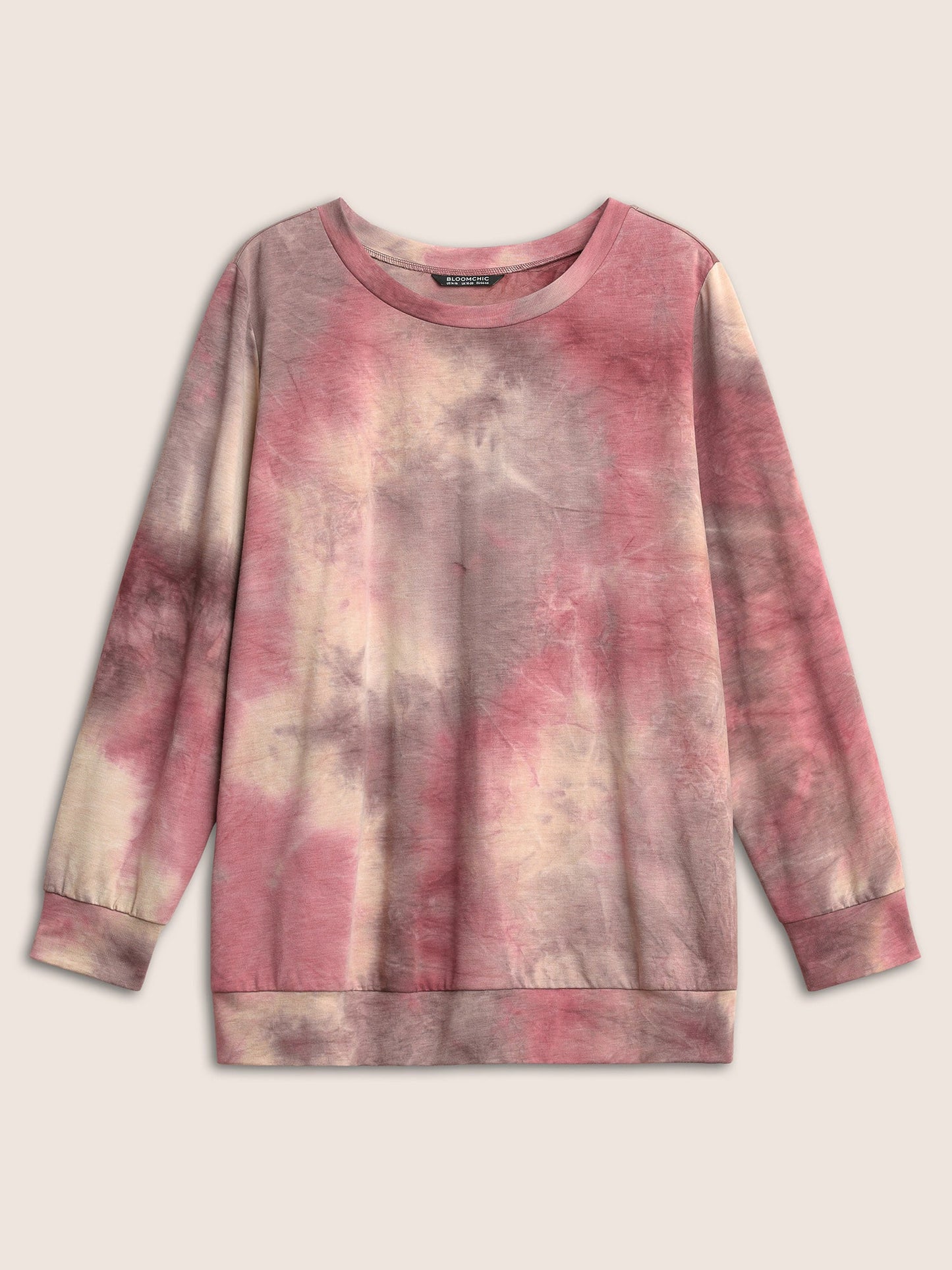 Tie Dye Round Neck Sweatshirt