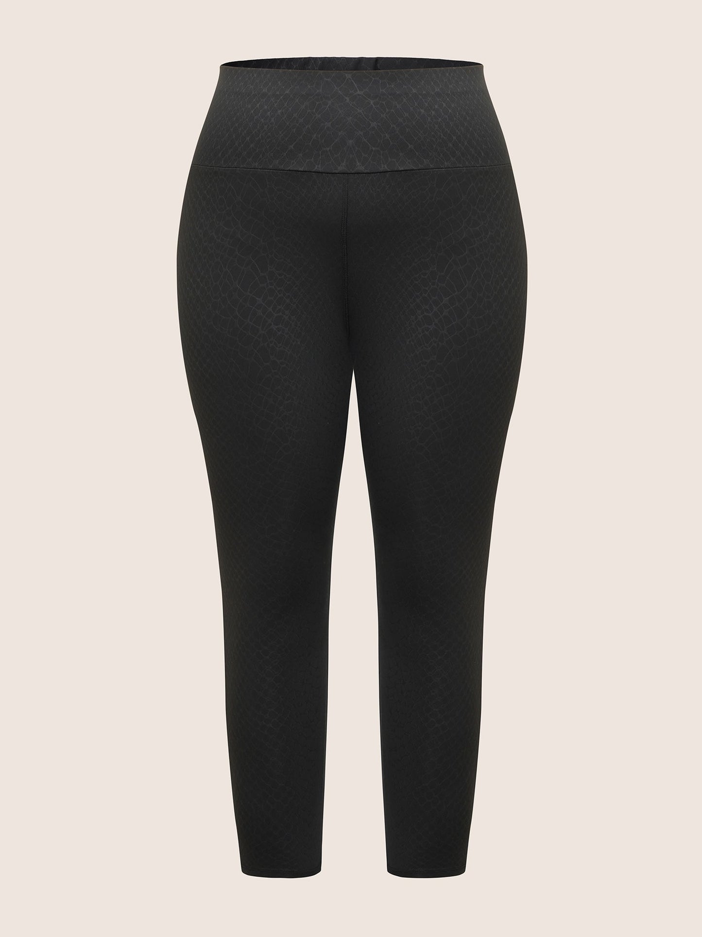 Plain Textured Skinny High Rise Leggings