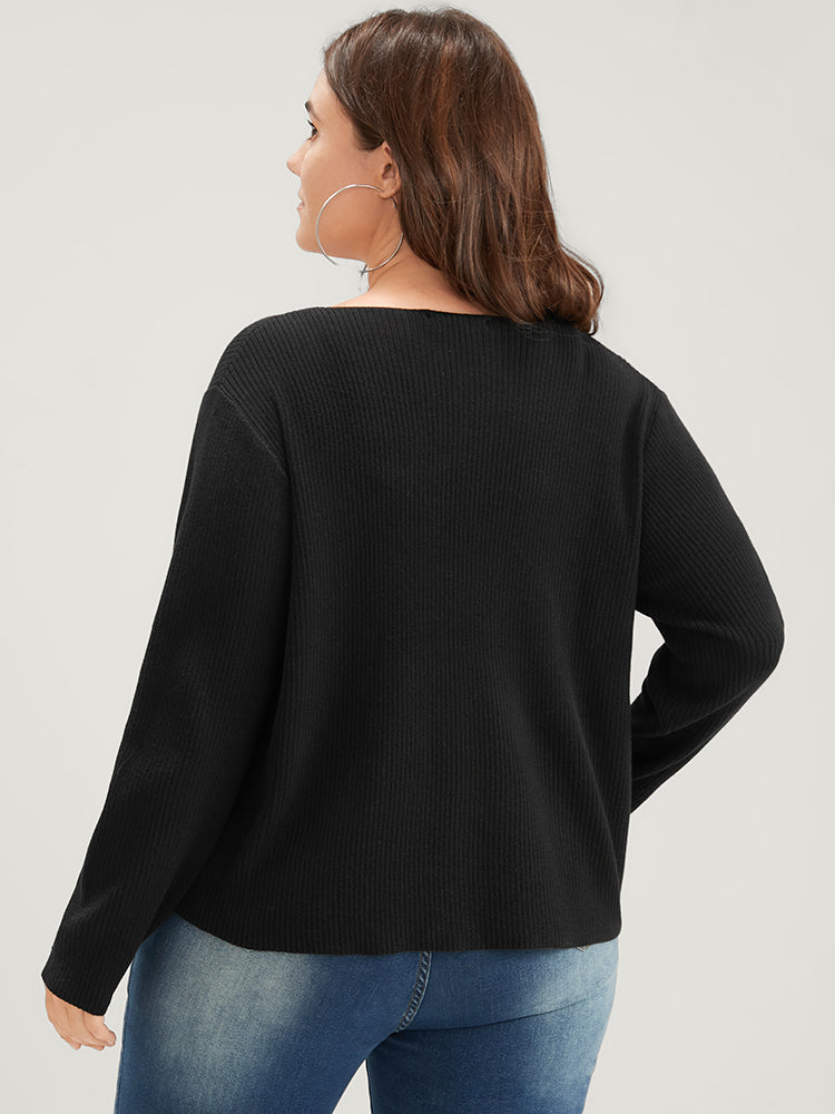 Plain Soft Knit Ties Open Front Rib Knit Short Cardigan