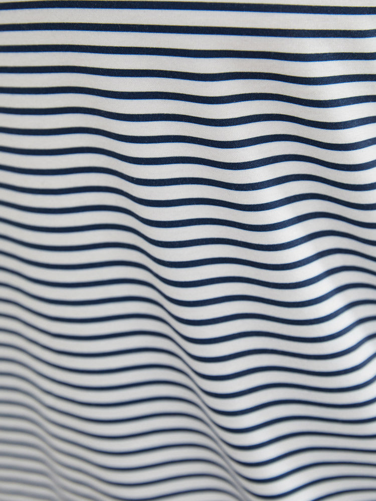 Striped Patchwork Raglan Sleeve Sleep Top