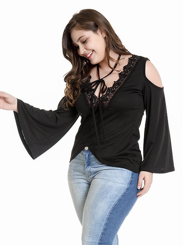 Lace Hollow Out Sexy Halter Top