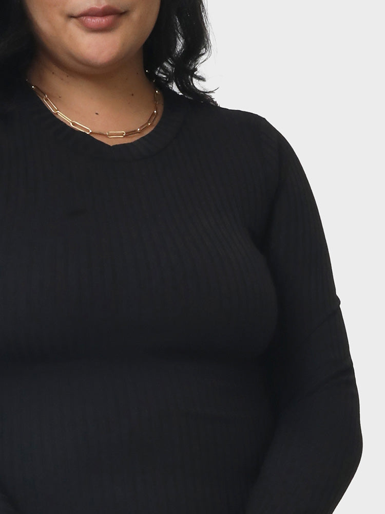 Backless Cut-out Bodycon Sweater Dress