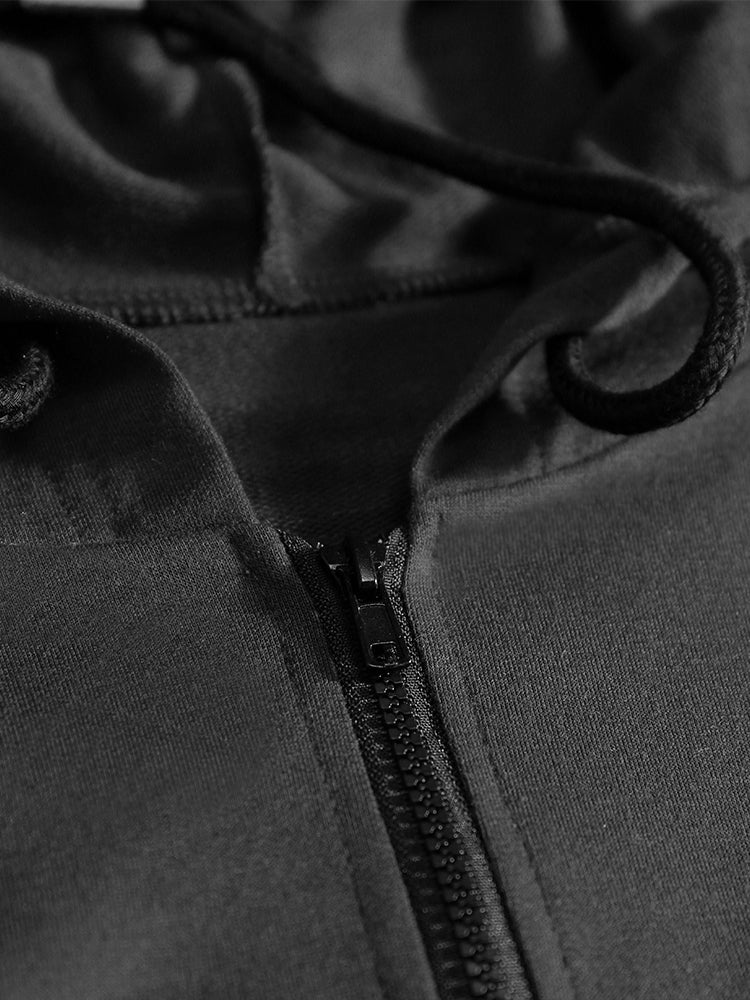 Butterfly Print On Back Hooded Sweatshirt