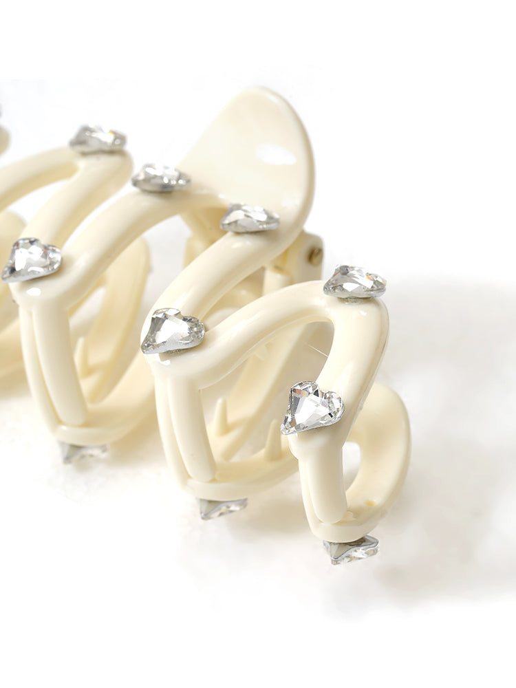 Heart Rhinestone Hair Clip Hair Clip