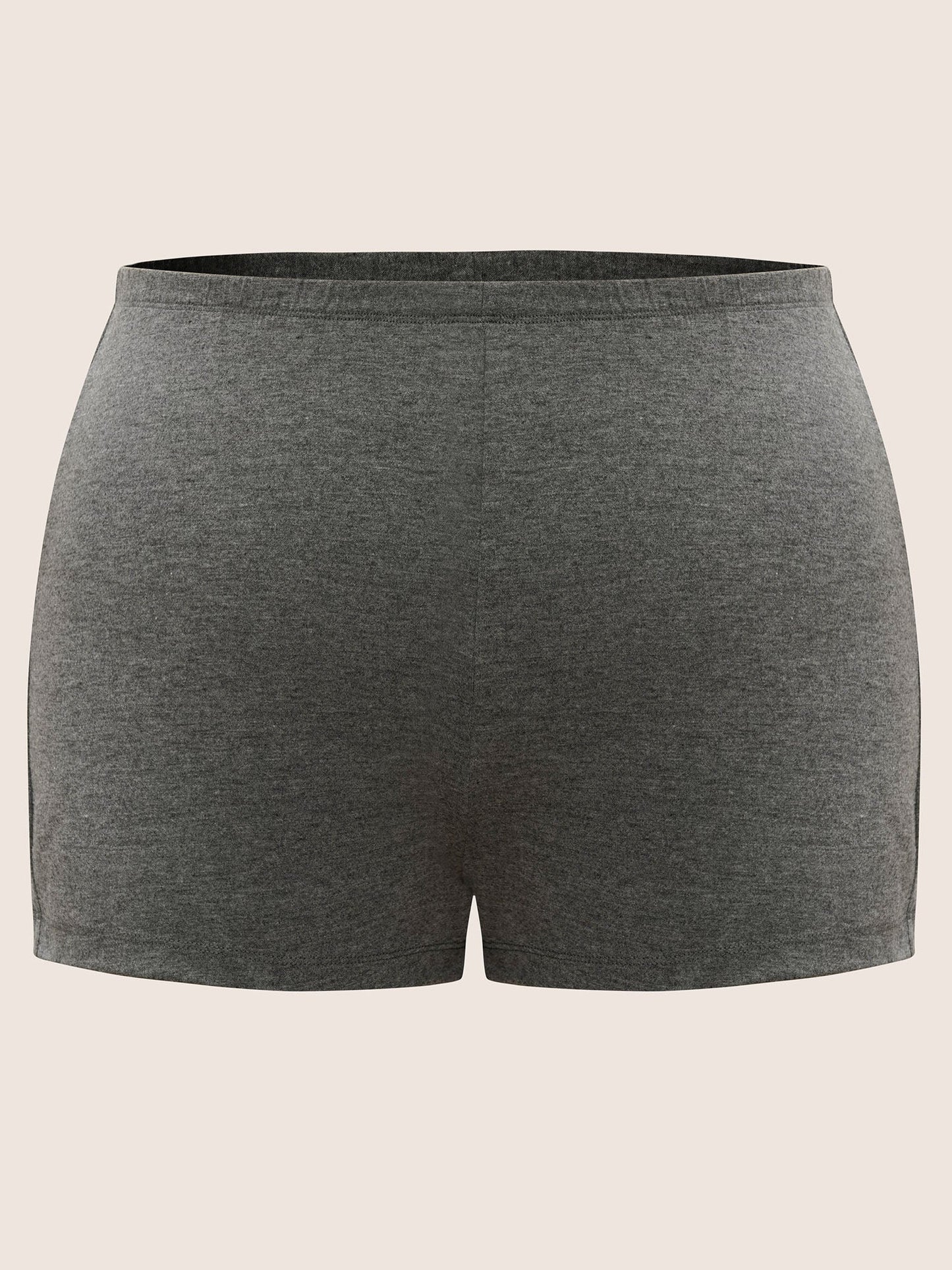 Plain Elastic Waist Sleep Bottoms