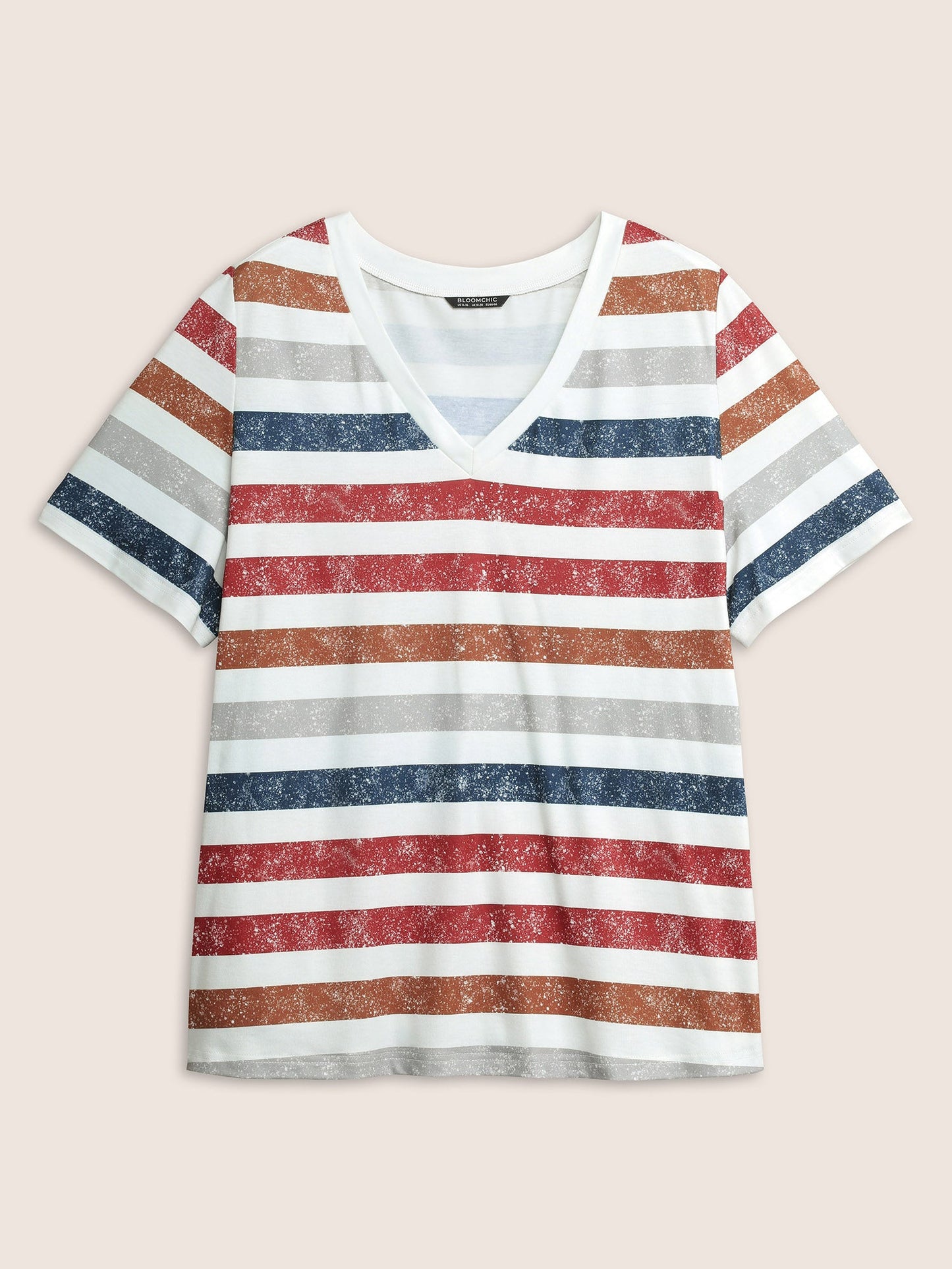 Contrast Contrast V Neck T-shirt