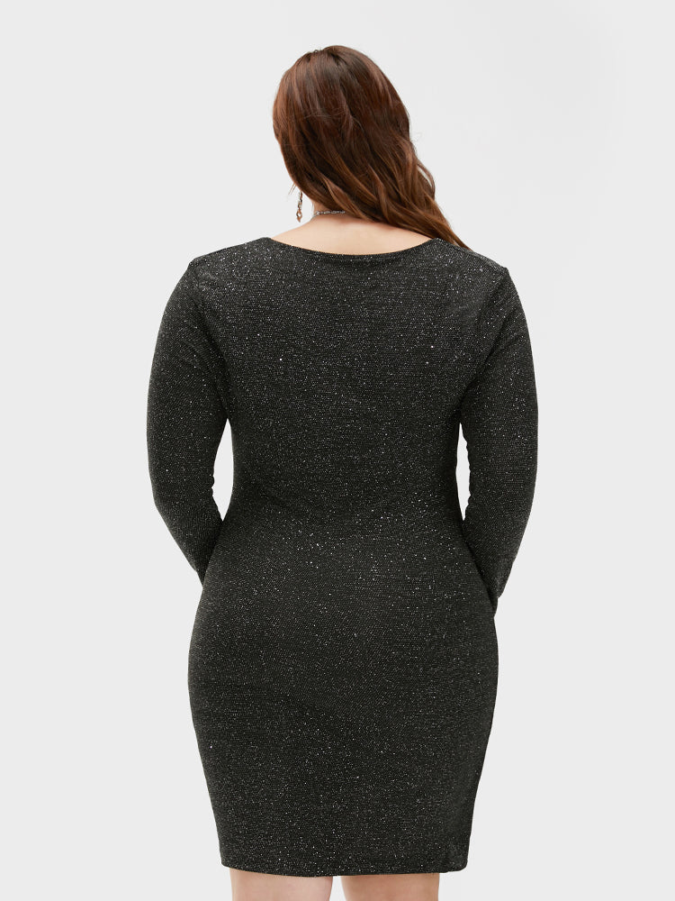 Asymmetrical V Neck Regular Dress