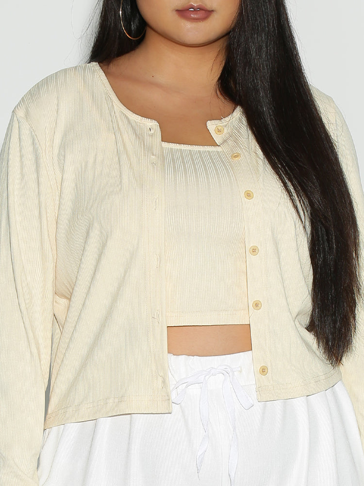 Sleeveless Cami Crop Tank Top