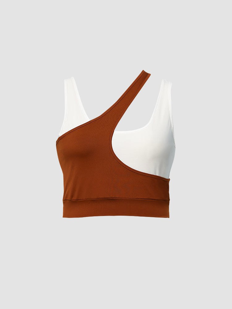 Color Contrast Layered Crop Top