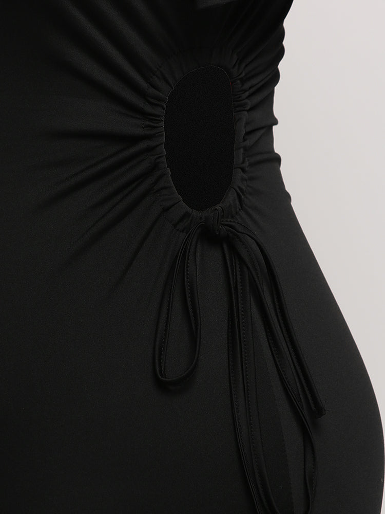 Cut Out Knotted Dress