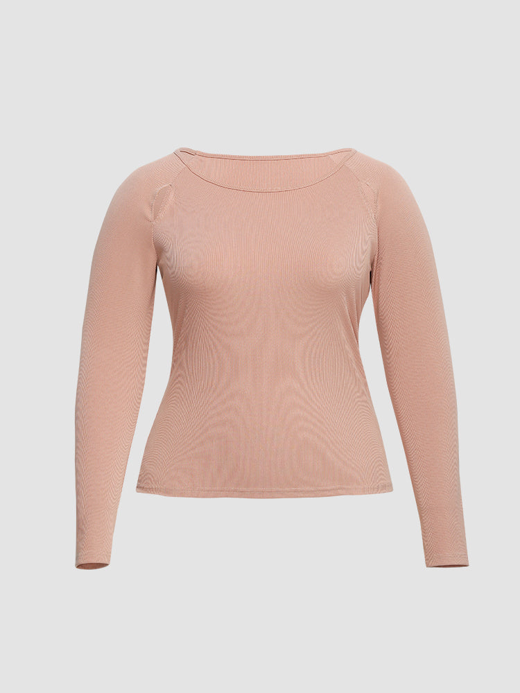 Cut Out Long Sleeve T-Shirt