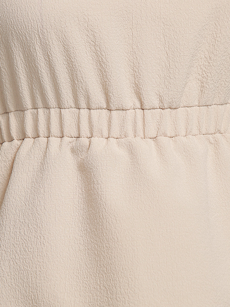 Backless Knotted Halter Neck Top