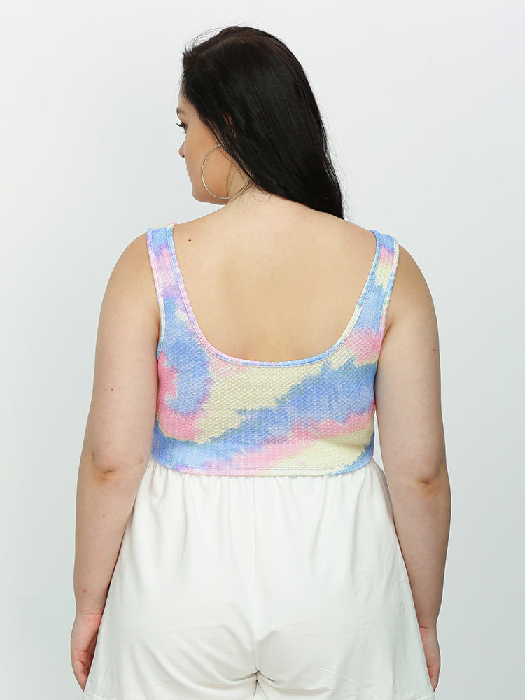 Tie Dye Knit Tank Tops