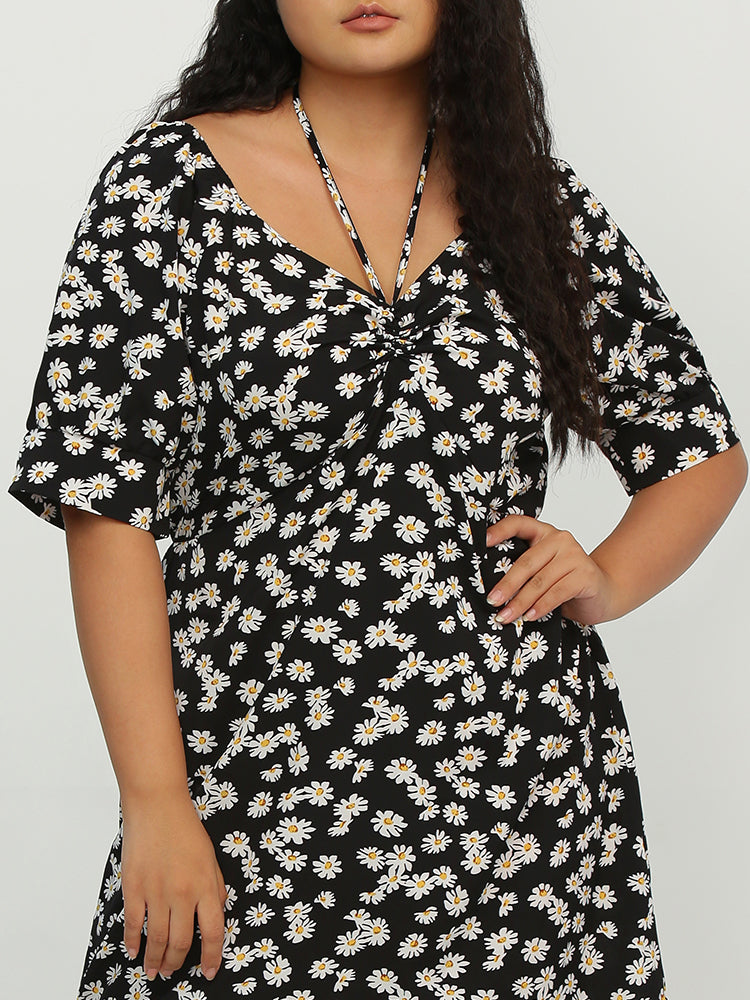 Daisy Backless Knotted Dress