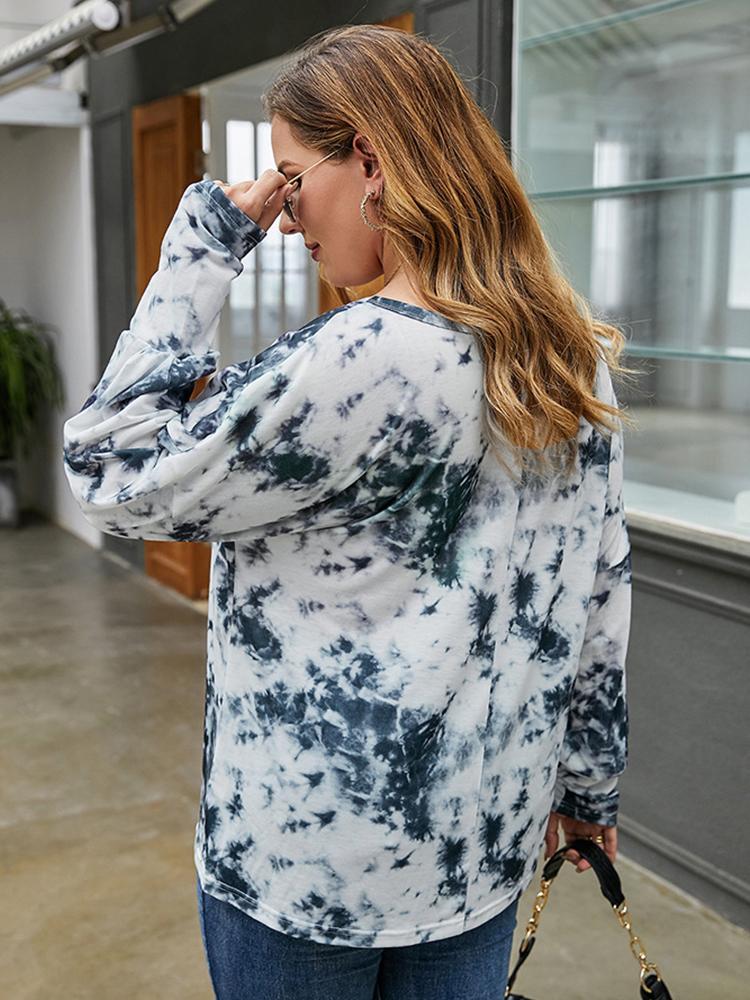 Tie Dye Round Neck Loose T-shirt