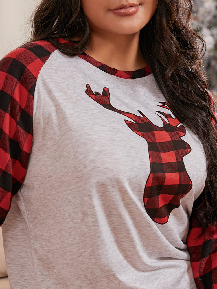 Tartan Patched Pocket Casual Dress