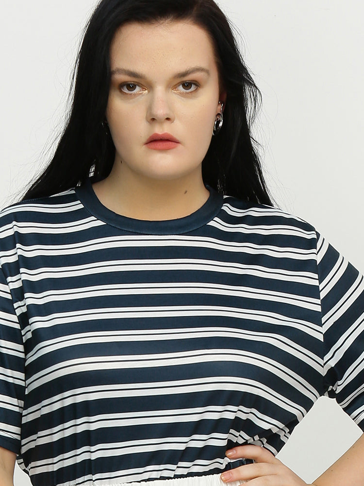Striped Roud Neck T-Shirt
